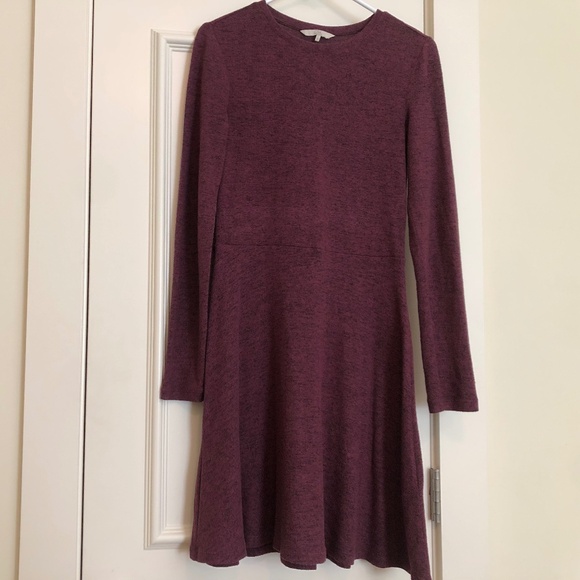 Long sleeve, A-line sweater dress, above the knee - Picture 1 of 5